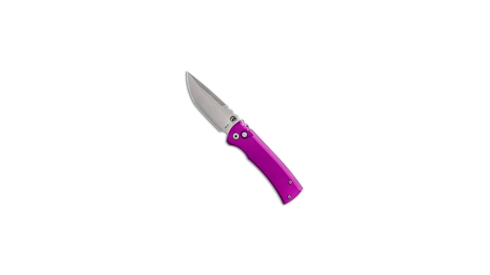 Chaves, Pro-Tech Chaves Knives Redencion Automatic Knife Purple Aluminum 3.4" SW, Purple, CPM S35VN, adult, BHQ-225256