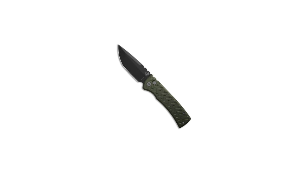 Chaves, Pro-Tech Chaves Knives Redencion Automatic Knife Tread Green Aluminum 3.4" Black, Green, CPM S35VN, adult, BHQ-219952