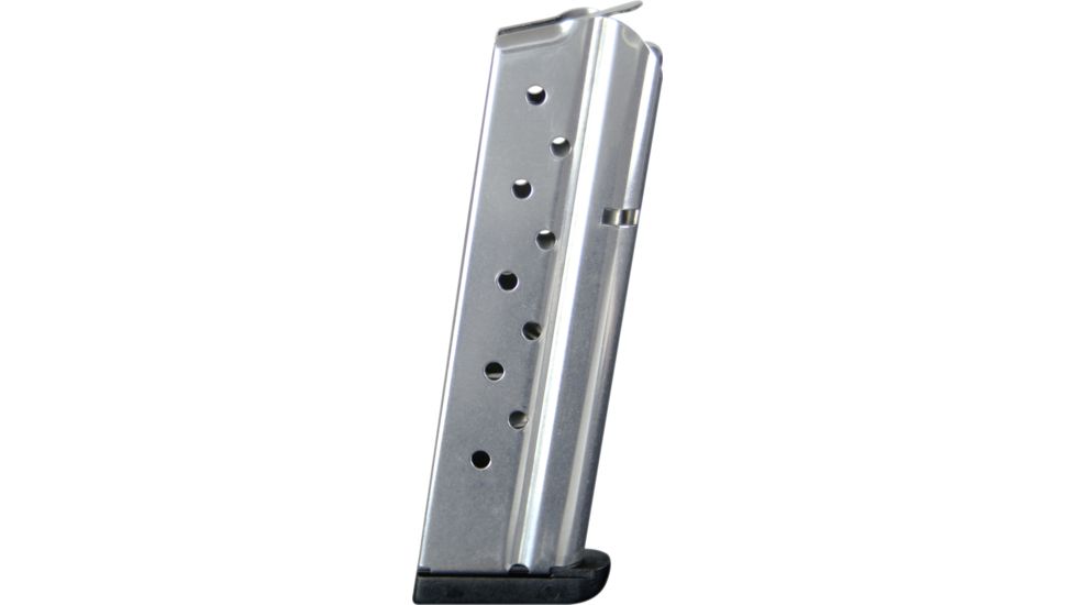 Check-Mate Industries Magazine, 1911, .38 Super, Removable Base, 9-Round, Stainless CM38S-9-S-RB