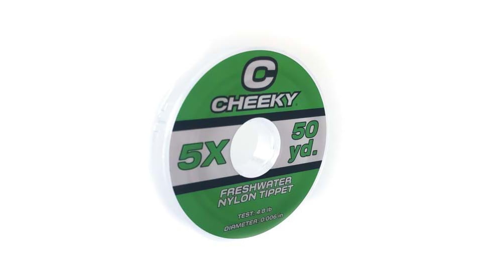 Cheeky Fishing Freshwater Tippet, 5X, Clear, C-TIP-5XN-50Y