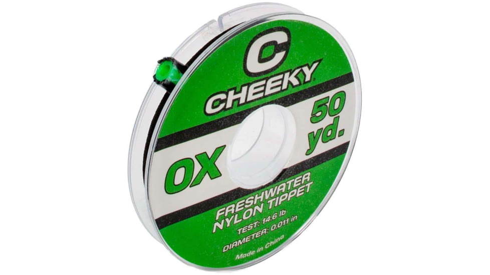 Cheeky Fishing Freshwater Tippet, 0X, Clear, C-TIP-0XN-50Y
