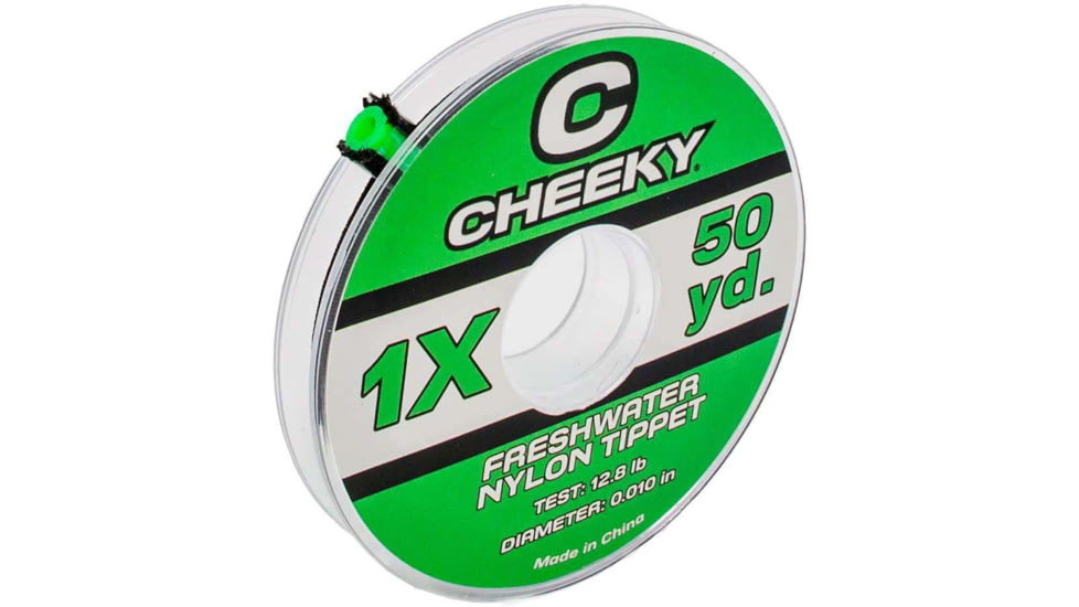 Cheeky Fishing Freshwater Tippet, 1X, Clear, C-TIP-1XN-50Y
