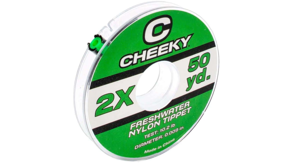 Cheeky Fishing Freshwater Tippet, 2X, Clear, C-TIP-2XN-50Y