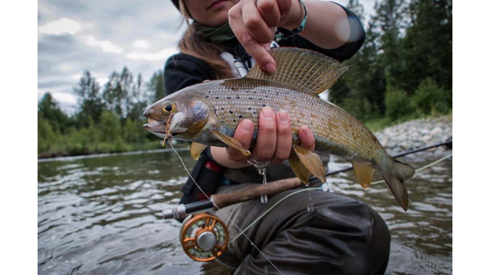 Cheeky Fishing Limitless 325 Fly Reel, Orange/Silver, 2-4 wt, 3.25 in diameter, C-LIM-325-ROS
