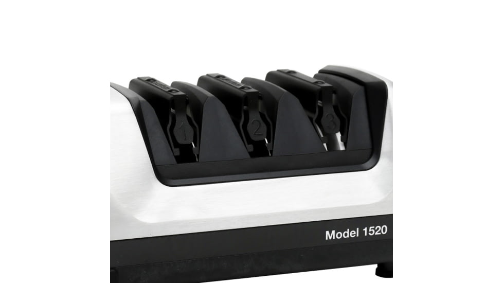 Chef's Choice Angleselect Diamond Hone 1520 Knife Sharpener, 12 x 6.25 x 6, Brushed Metal, 0115207