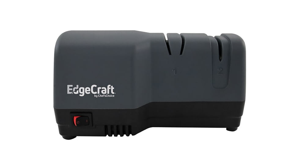 Chef's Choice EdgeCraft Model E270 Hybrid Knife Sharpener, 3-Stage 20-Degree Dizor, SHE270GY11, Charcoal Grey/Stainless, 3 Stage, SHE270GY11