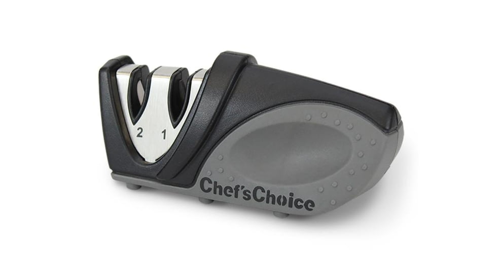 Chef's Choice Model 476 "Mouse" Manual Knife Sharpener, 2-Stage 20-Degree Dizor, Gray/Black, 4766201, Charcoal Grey/Black, 2 Stage 4766201
