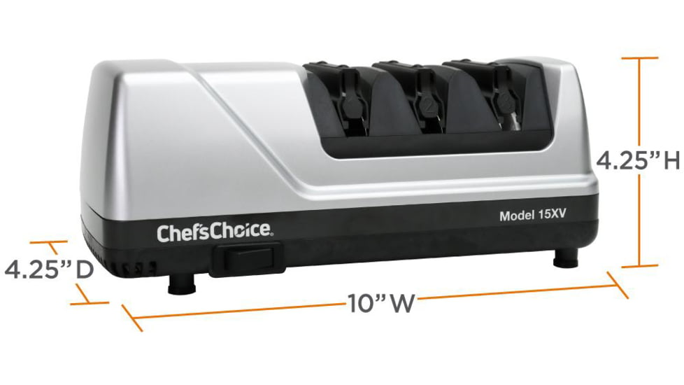 Chef's Choice Trizor XV EdgeSelect 15 Knife Sharpener, Platinum, 0101500
