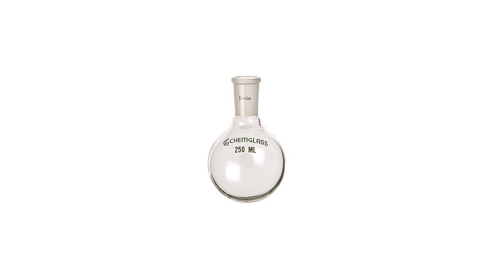 Chemglass Round-Bottom Boiling Flasks, Heavy Wall, Chemglass CG-1506-91
