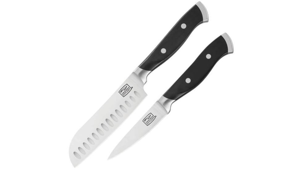 Chicago Cutlery Armitage Two Piece Set Knife, Black polymer handle, 1132357