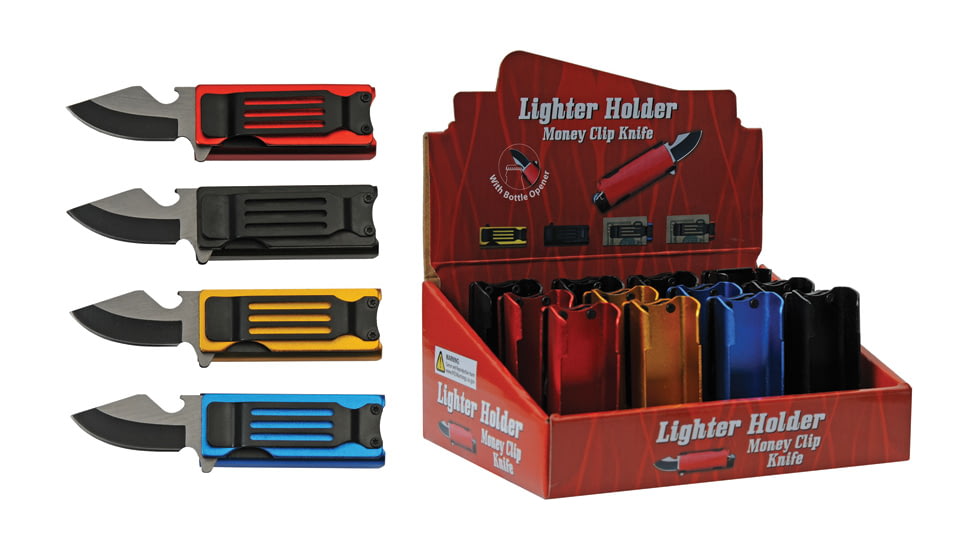 China Made 12pc Lighter Knife Display