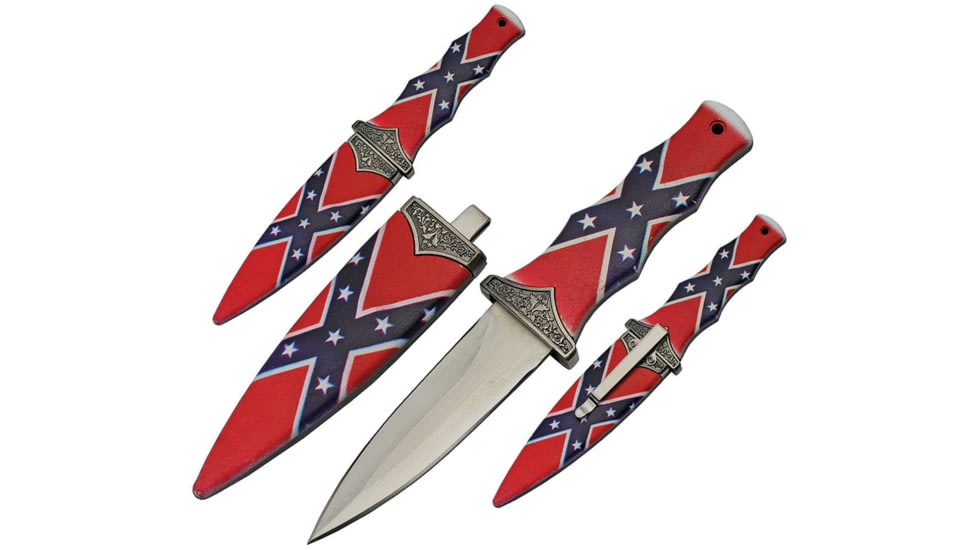 China Made Boot Knife Confederate Flag