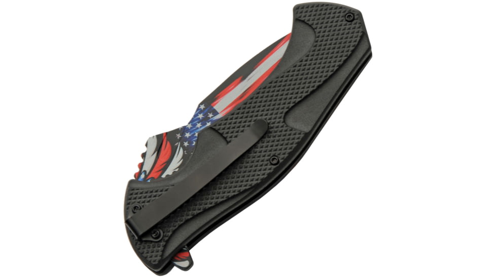 China Made Flag Linerlock A/O Eagle