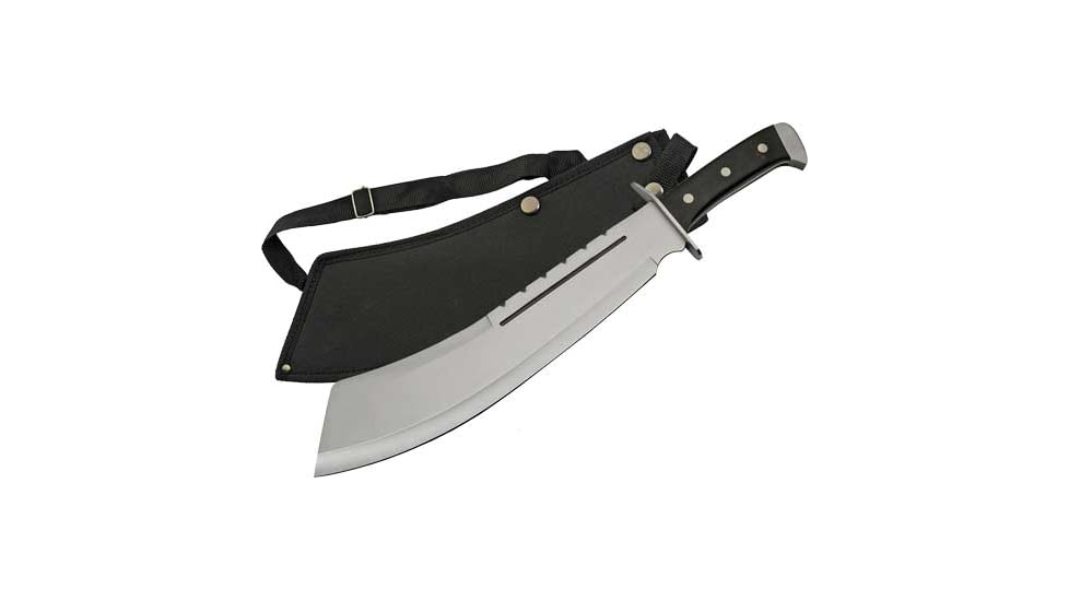 China Made Machete Black Wood Knife, 13&quot; satin finish stainless blade, Black pakkawood handle, 926948-BK