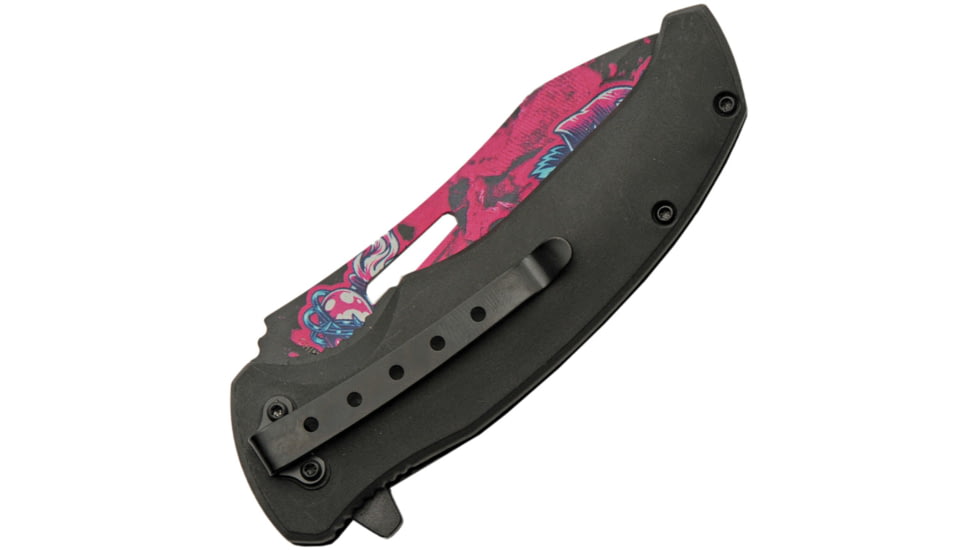 China Made Skull Linerlock A/O Pink