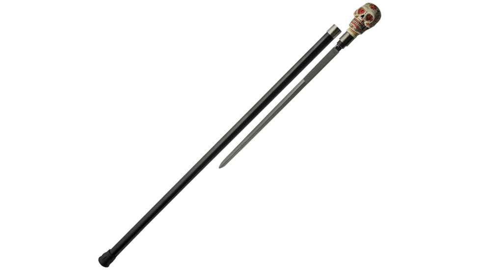 China Made Sugar Skull Cane Sword