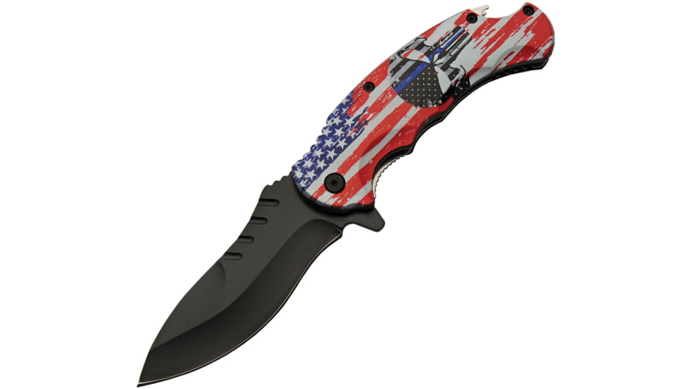 China Made U.S. Flag Linerlock A/O