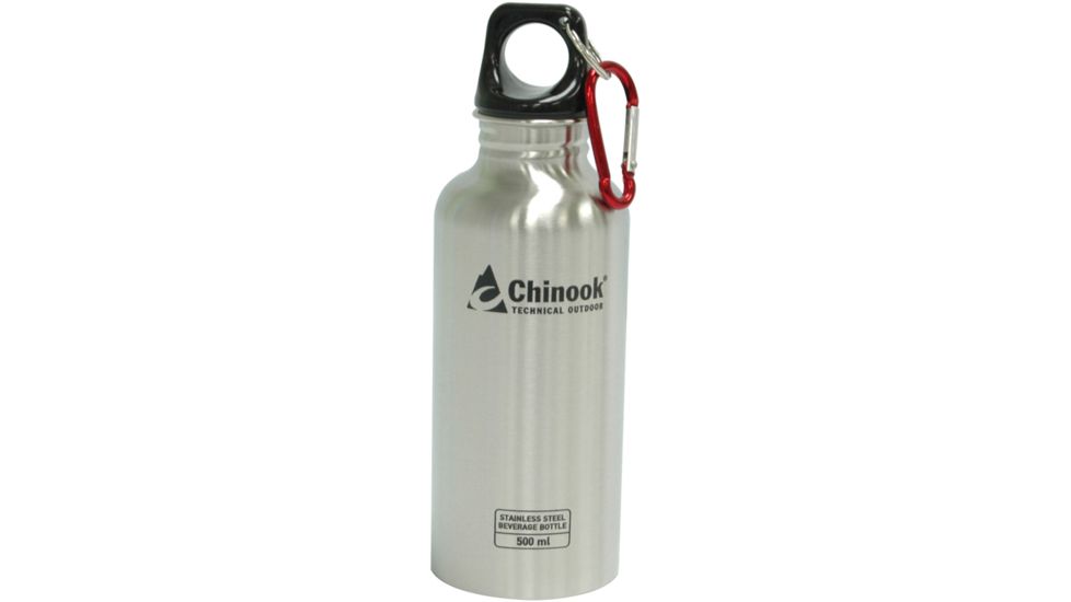 Chinook Cascade Wide Mouth Stainless Steel Bottle, 16 oz., Natural 54351