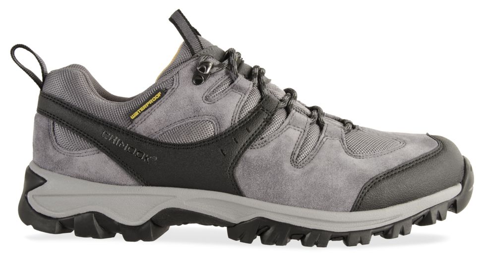 Chinook Footwear Oswego Low Wide Width Low Height Suede And Nylon Waterproof Hiker Boot - Mens, Grey, 8, 8545-050W-8