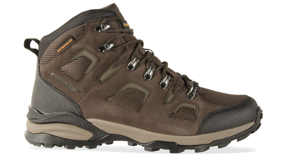 Chinook Footwear Santiam Wide Width Suede And Nylon Waterproof Hiker Boot - Mens, Dark Brown, 8, 8525-201W-8