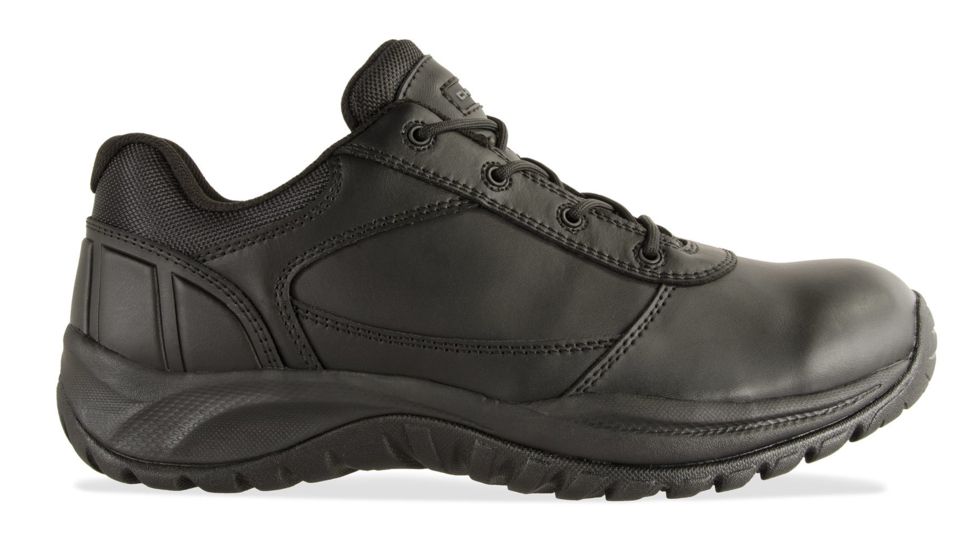Chinook Footwear Shift Wide Width Low Height Black Leather Uniform Oxford - Mens, Black, 17, 5005-001W-17