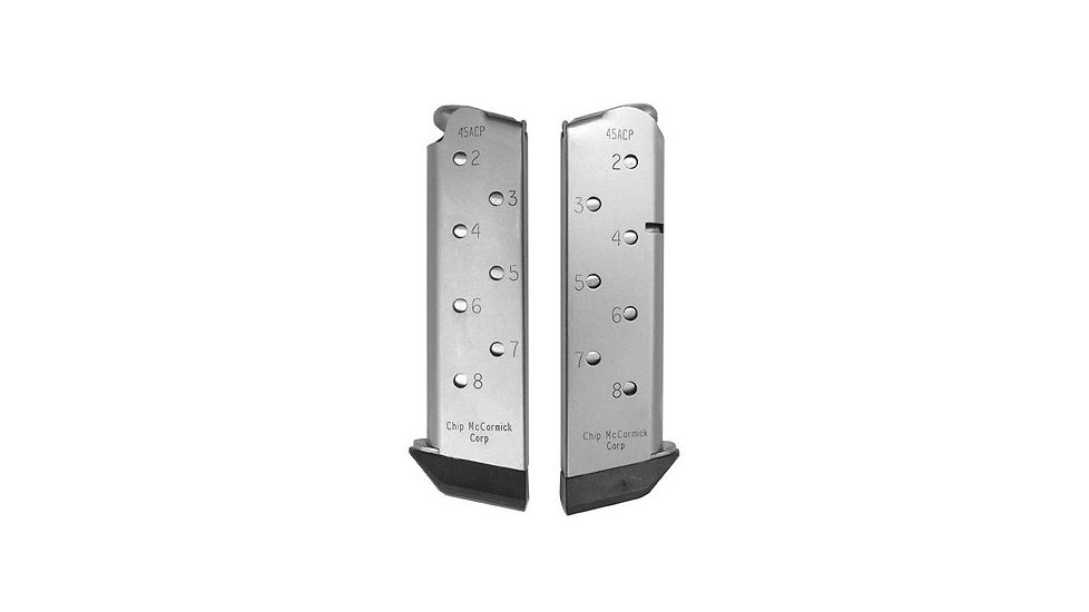 Chip McCormick Custom 14111 Colt 1911 45 ACP 8 Rd Stainless Finish