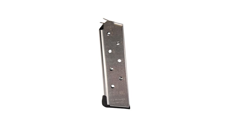 Chip McCormick Power Mag Compact Magazine For 1911 .45 ACP 8 Round Stainless Steel