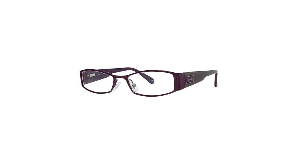 Chloe CL1154 Eyeglass Frames - Frame Plum/Khaki, Size 51/18mm CL115404