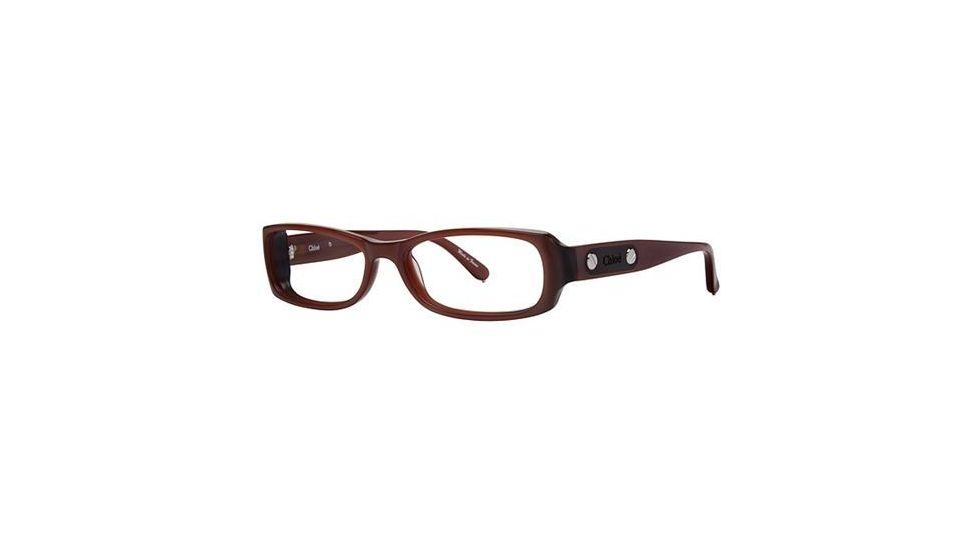 Chloe CL1165 Single Vision Prescription Eyeglasses - Frame Brown, Size 53/15mm CL116502