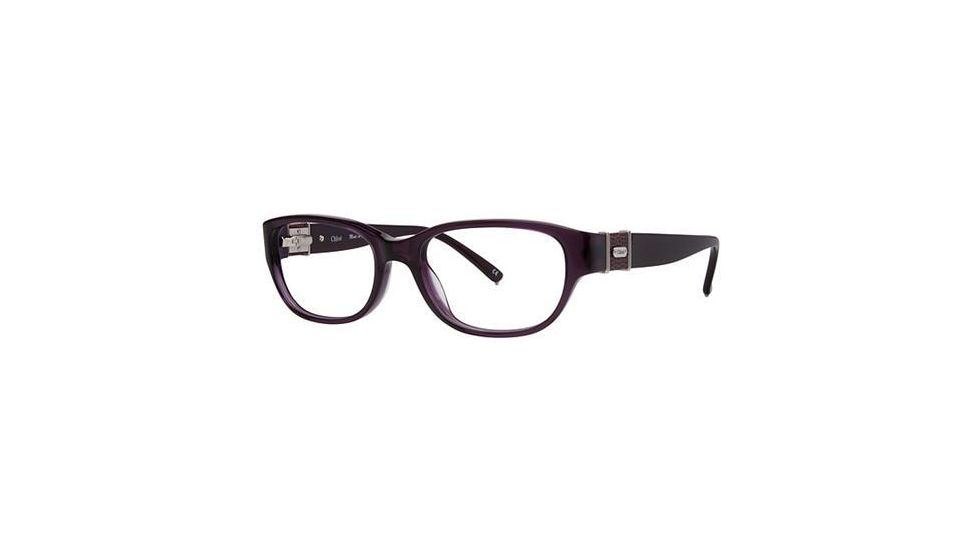 Chloe CL1202 Progressive Prescription Eyeglasses - Frame Plum, Size 53/16mm CL120203