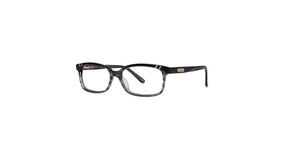 Chloe CL1204 Single Vision Prescription Eyeglasses - Frame Black/Grey, Size 53/14mm CL120401