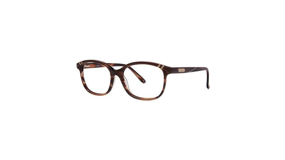 Chloe CL1205 Progressive Prescription Eyeglasses - Frame Nut/Horn, Size 54/16mm CL120503