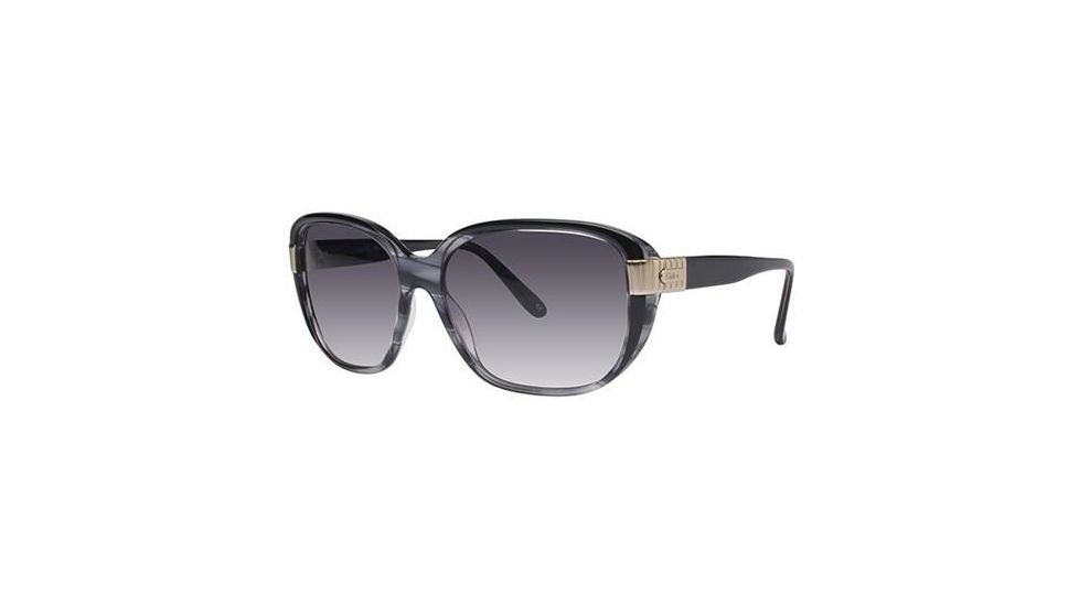 Chloe CL2212 Sunglasses - Frame Grey Horn, Lens Color Gradient Grey, Size 59/16mm CL221201
