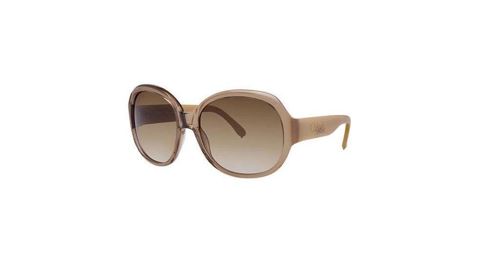 Chloe CL2214 Sunglasses - Frame Camel, Lens Color Gradient Brown, Size 60/17mm CL221404