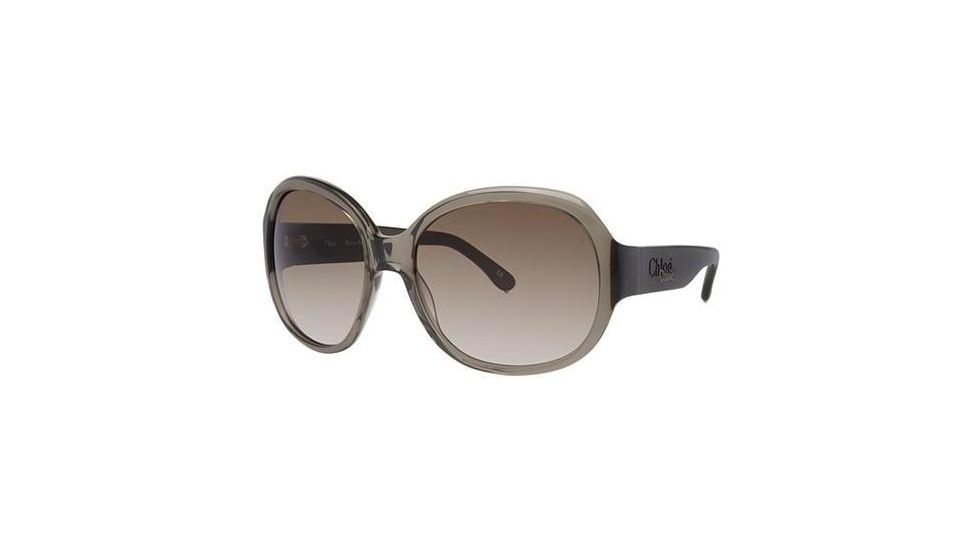 Chloe CL2214 Sunglasses - Frame Khaki, Lens Color Gradient Khaki, Size 60/17mm CL221403