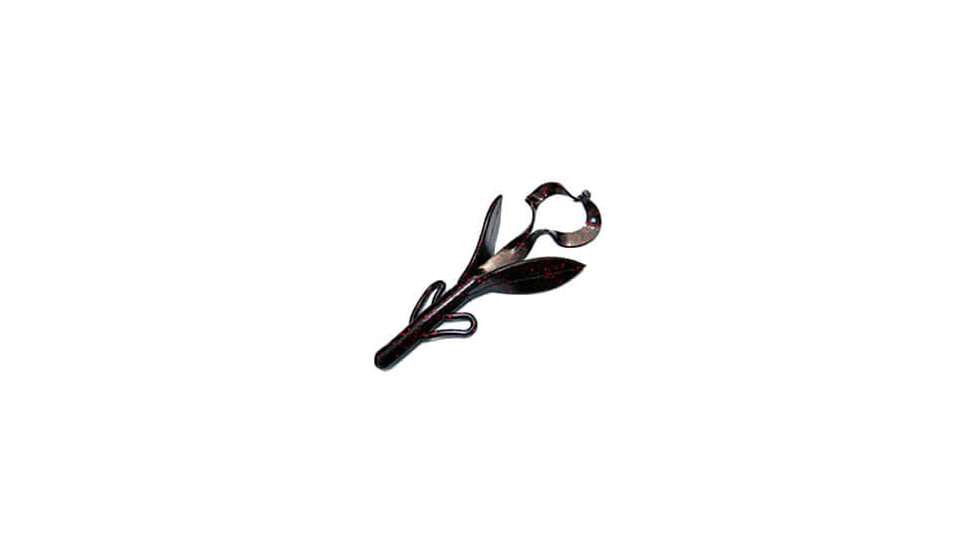 Chompers Boss Hawg Creature Bait, 1, 6in, Black/Red Flake, BH608-13