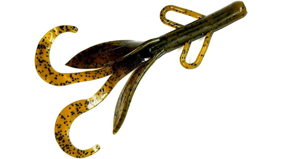 Chompers Boss Hawg Creature Bait, 1, 6in, Green Pumpkin, BH608-2