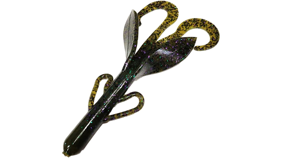 Chompers Boss Hawg Creature Bait, 1, 6in, Green Pumpkin Candy, BH608-60