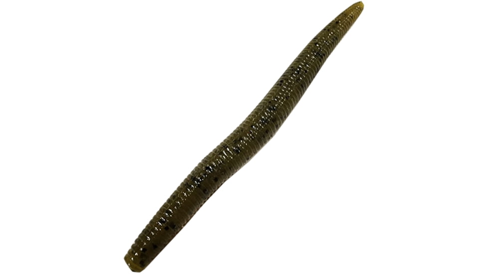 Chompers Finess Rig Worm, 1, 4in, Green Pumpkin, FRW415-2