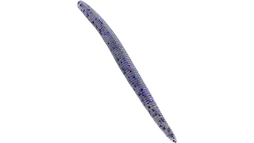 Chompers Finess Rig Worm, 1, 4in, Smoke/Purple Flake, FRW415-16