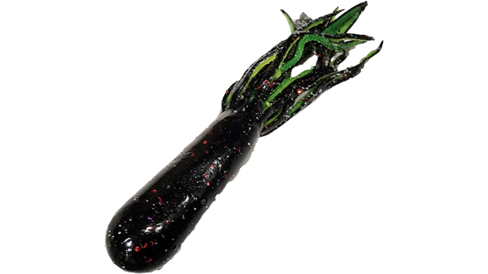 Chompers Ultra Pro Tube, 1, 4in, Black Neon/Chartreus Tail, PTB4N8-107