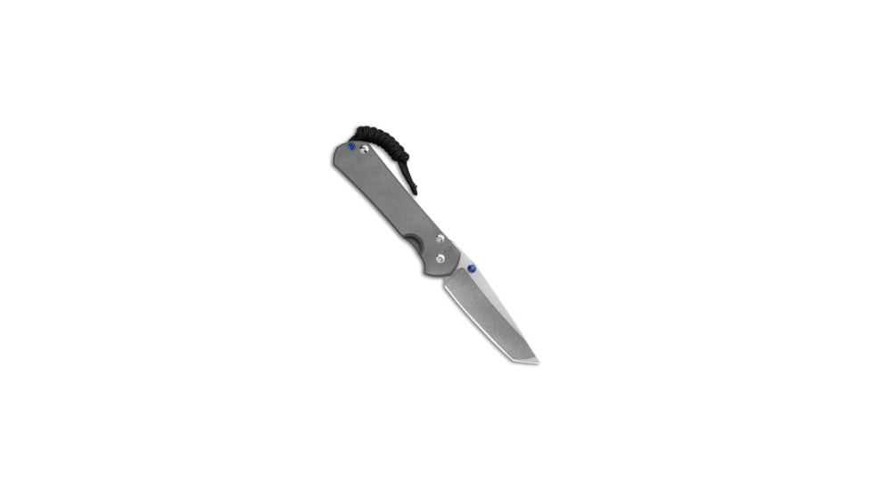 Chris Reeve Chris Reeve Small Sebenza 31 Plain Tanto LH Titanium 3.00 Stonewash, Gray, CPM MagnaCut, adult, BHQ-145995