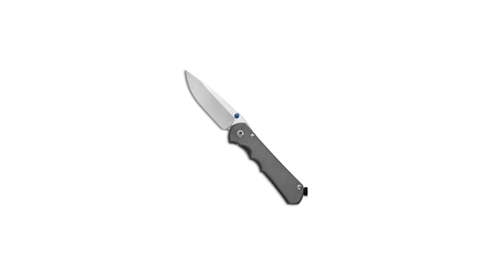 Chris Reeve Knives Large Inkosl Folding Knife, 3.50in, CPM MagnaCut, Drop Point Blade, Titanium, Gray Handle, Gray/Gray, 8.25 inch, BHQ-36940