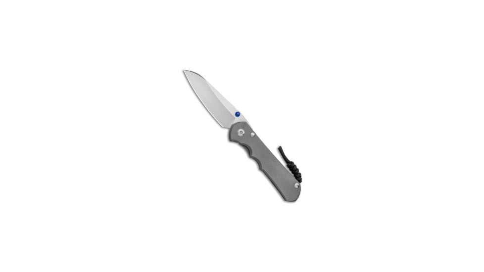 Chris Reeve Knives Large Inkosi Insingo Folding Knife, 3.750in, CPM MagnaCut, Sheepsfoot Blade, Titanium, Gray Handle, Gray/Gray, 8.375 inch, BHQ-70983