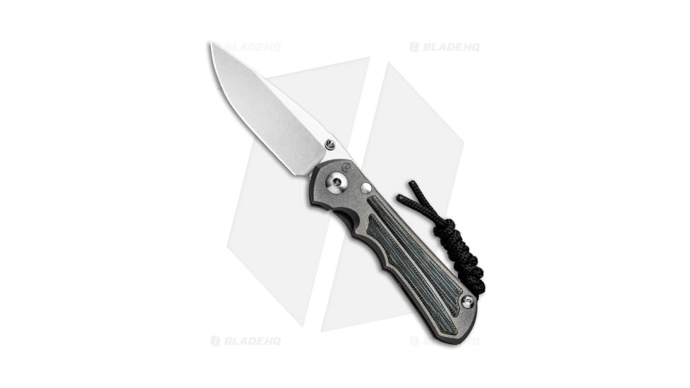Chris Reeve Knives Small Inkosi Folding Knife, 2.75in, CPM MagnaCut, Drop Point Blade, Micarta, Black/Gray Handle, Black/Gray/Gray, 6.50 inch, BHQ-49894
