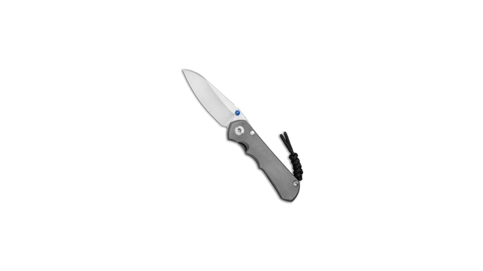 Chris Reeve Knives Small Inkosi Insingo Folding Knife, 2.75in, CPM MagnaCut, Sheepsfoot Blade, Titanium, Gray Handle, Gray/Gray, 6.50 inch, BHQ-70984