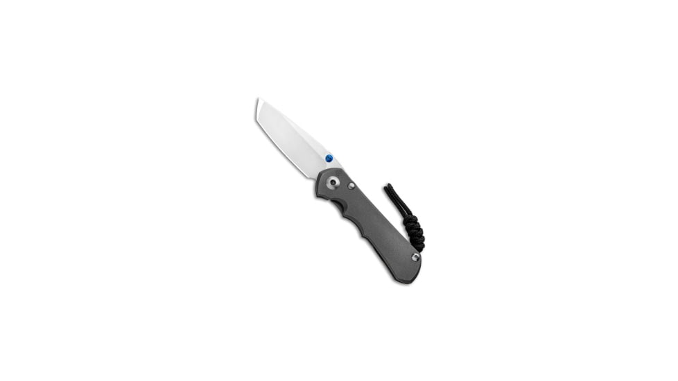 Chris Reeve Knives Small Inkosi Folding Knife, 2.75in, CPM S35VN, Tanto Blade, Titanium, Gray Handle, Gray/Gray, 6.50 inch, BHQ-91652