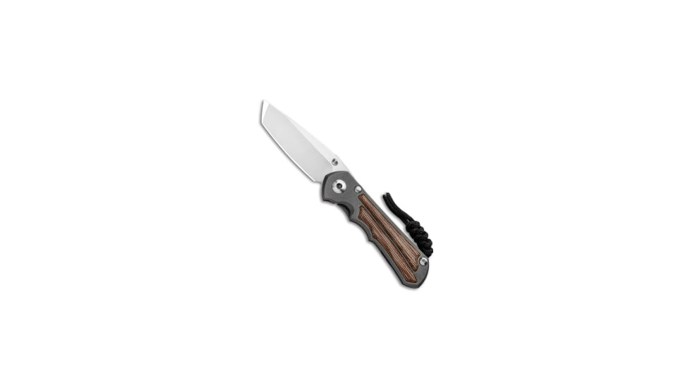 Chris Reeve Knives Small Inkosi Folding Knife, 2.75in, CPM S35VN, Tanto Blade, Micarta, Brown Handle, Brown/Gray, 6.50 inch, BHQ-92361