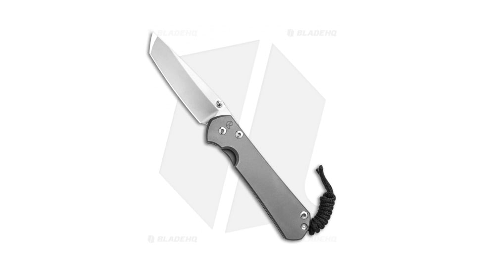 Chris Reeve Knives Small Sebenza 31 Folding Knife, 2.94in, CPM S35VN, Tanto Blade, Titanium, Gray Handle, BB Ti, Gray/Gray, 6.875 inch, BHQ-139546