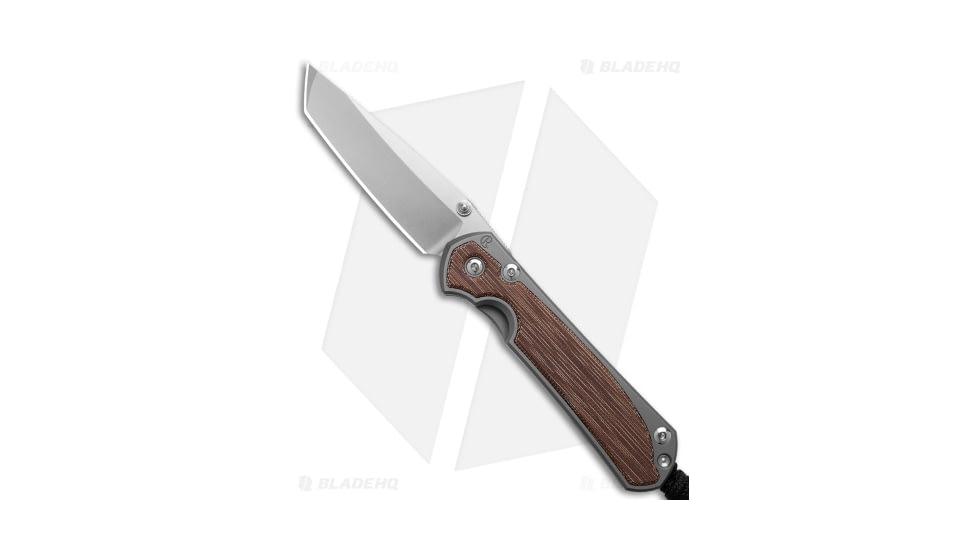 Chris Reeve Knives Small Sebenza 31 Folding Knife, 2.95in, CPM MagnaCut, Tanto Blade, Titanium, Micarta, Brown/Gray Handle, Brown/Gray/Gray, 6.93 inch, BHQ-146066